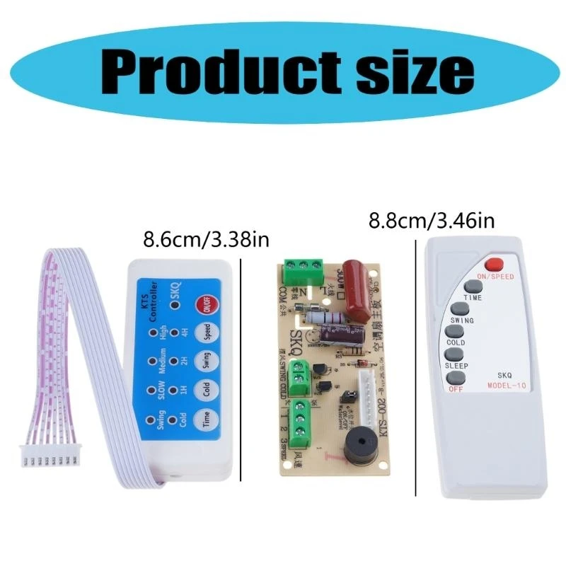 Universal Fan Circuit Board Cooling Fan Board Plastic Remote Control Board
