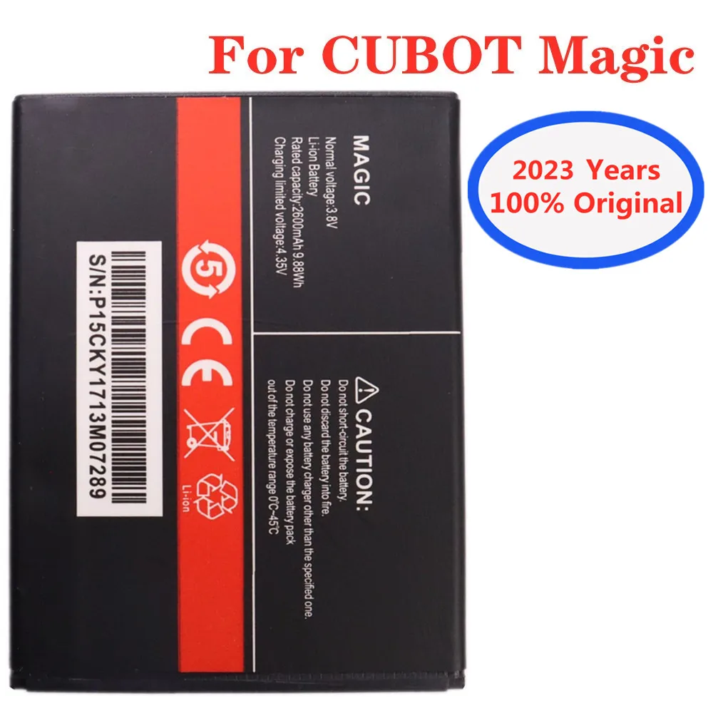 

2023 Years 100% New Original Magic Battery For CUBOT Magic 2600mAh Cell Phone Battery In Stock + Tracking Number