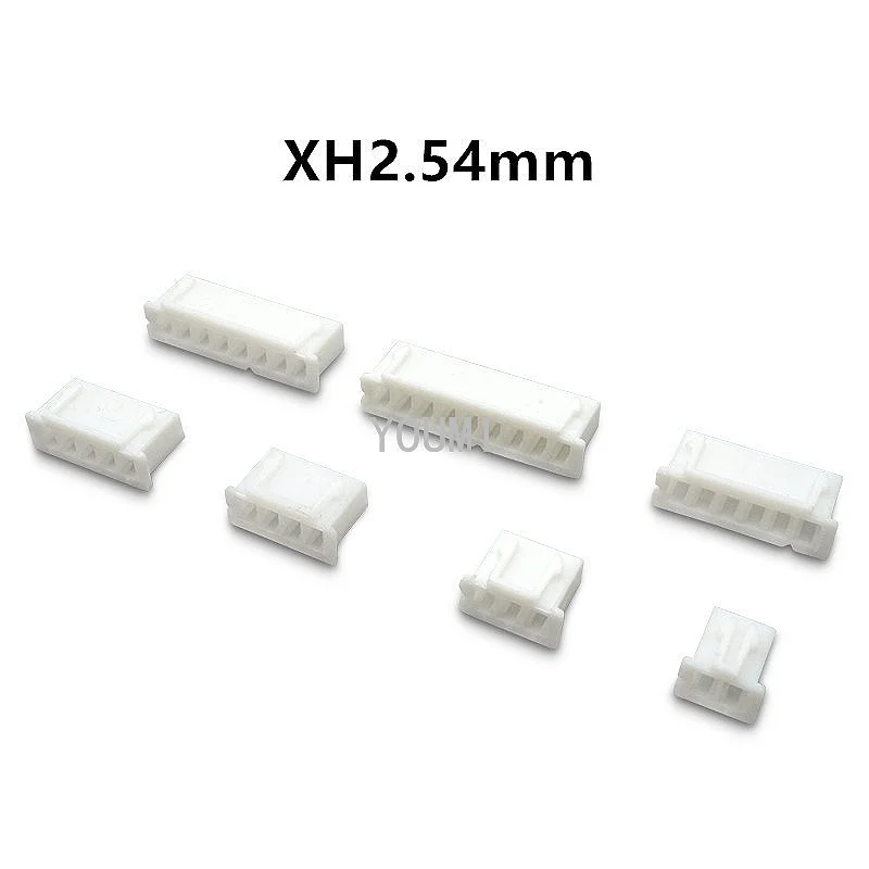 50Pcs JST XH2.54 2/3/4/5 Pin Terminals Plastic Shell Male Plug + Female Socket Wire Connector XH 2.54 2P 3P 4P 5P 6P 8P 10P 12P