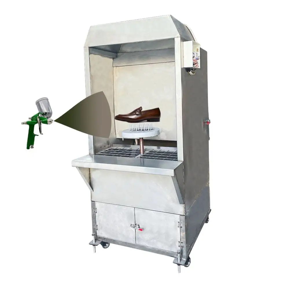 Leather Shoe  Painting Workbench Shoe Outsole  Paint Waste Gas Treatment  Curtain Cabinet Shoe Spray Machine