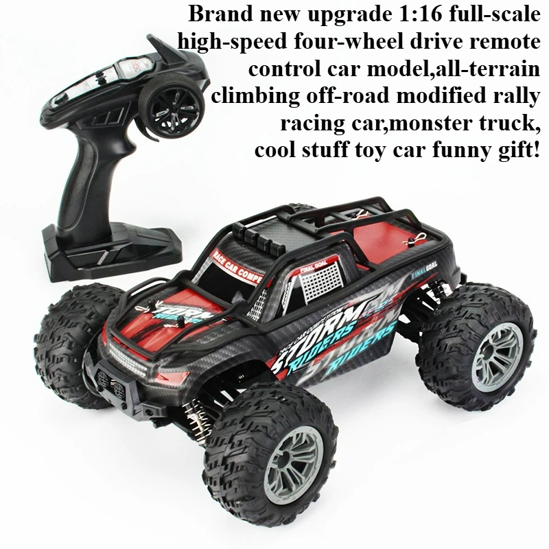 Cool Stuff Toy Car Funny Gift-1:16 Full-scale High-speed 4WD Rc Truck,Remote Control Car,Kawaii Off-road Rc Cars,Toys for Kids