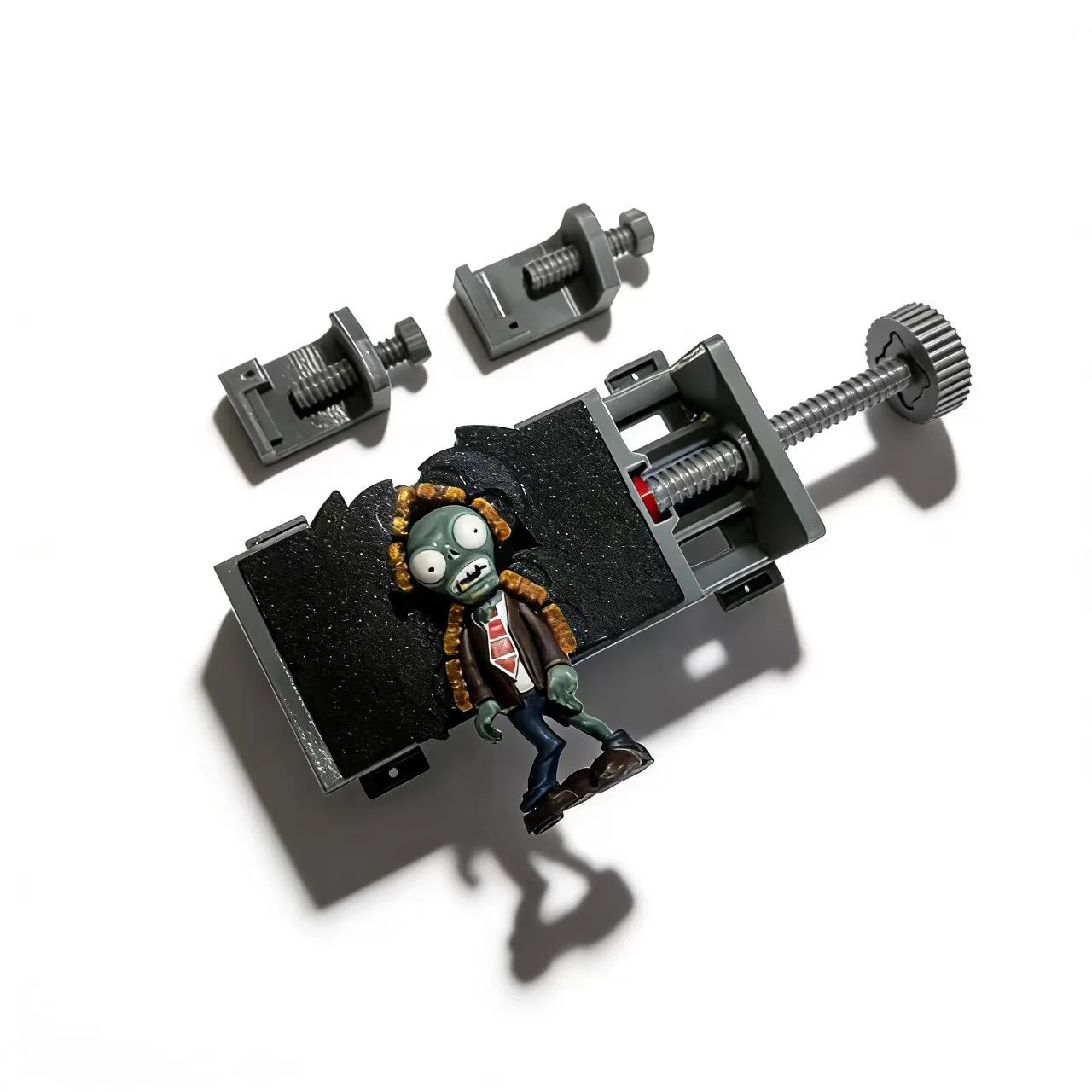 

Мини-тиски для сверлильного станка, малые настольные тиски-зажимы для любых форм, с зевом 2,2 дюйма, саморегулирующиеся, умные фрактальные тиски, пластиковые, мини-Т-образные