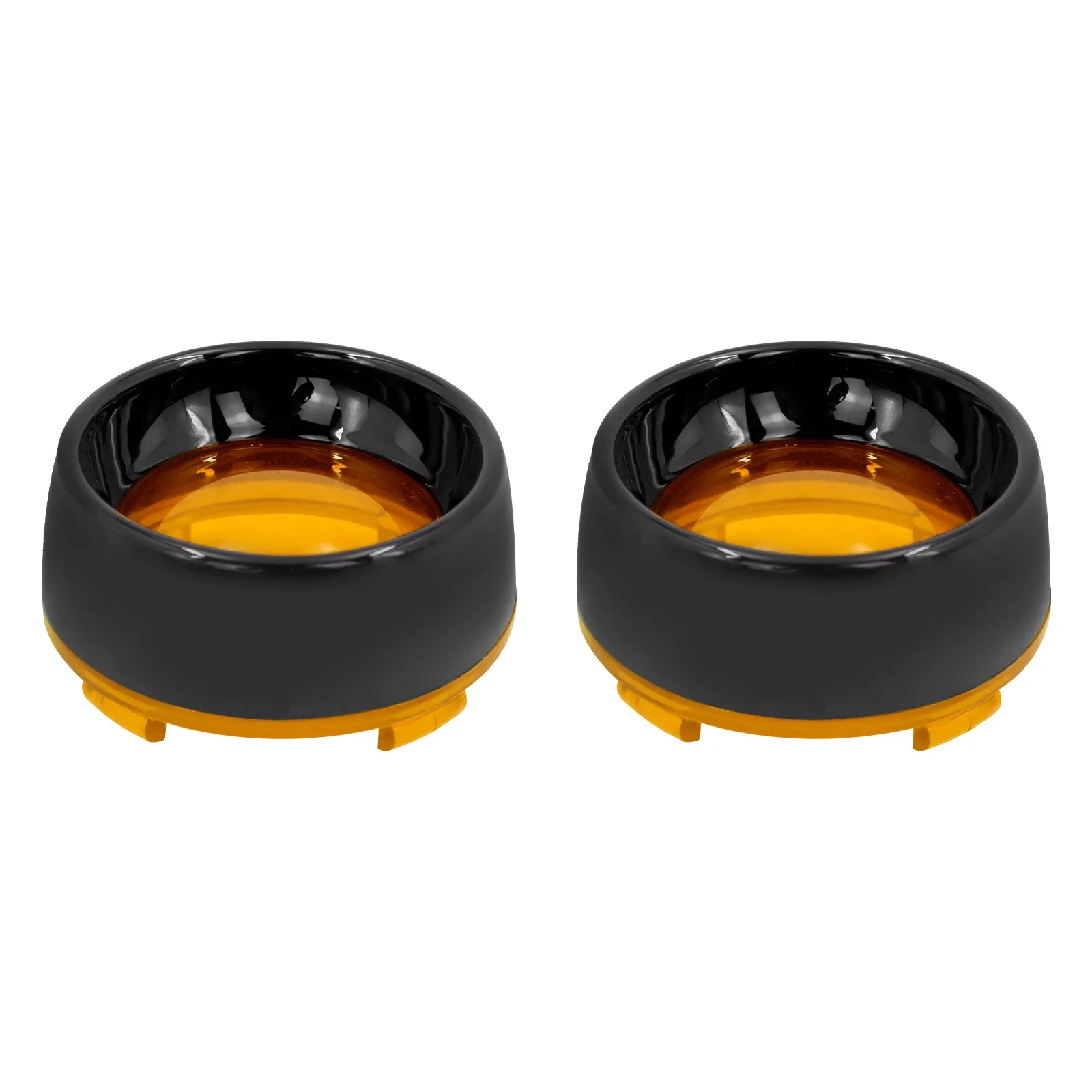 2pcs Motorcycle Bezel Visor Turn Signal Lens Cover Light Ring Trim For Harley Sportster 883 Dyna V-Rod Touring Road King Softail