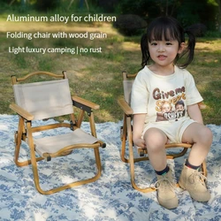 Children's outdoor folding  mini chair Aluminum alloy Kermit  camping picnic portable stool