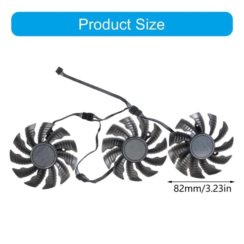 82 mm 4pin GPU wentylator dla RX6800 6800XT 6900XT Graphics Card Accessories