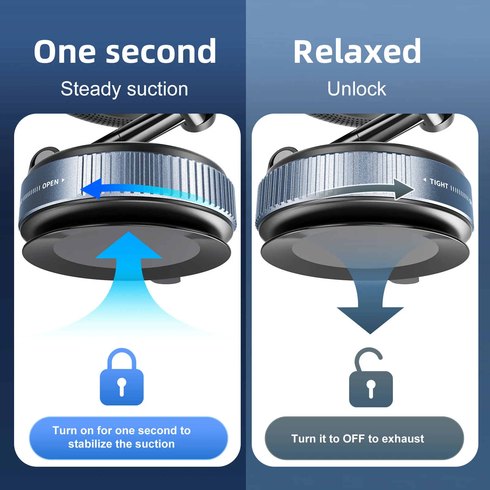 Car Mount Electric Vacuum Magnetic Holder Foldable Strong Suction Stand Cell Phone Rack For iphone 12 13 14 15 16 Live Streaming