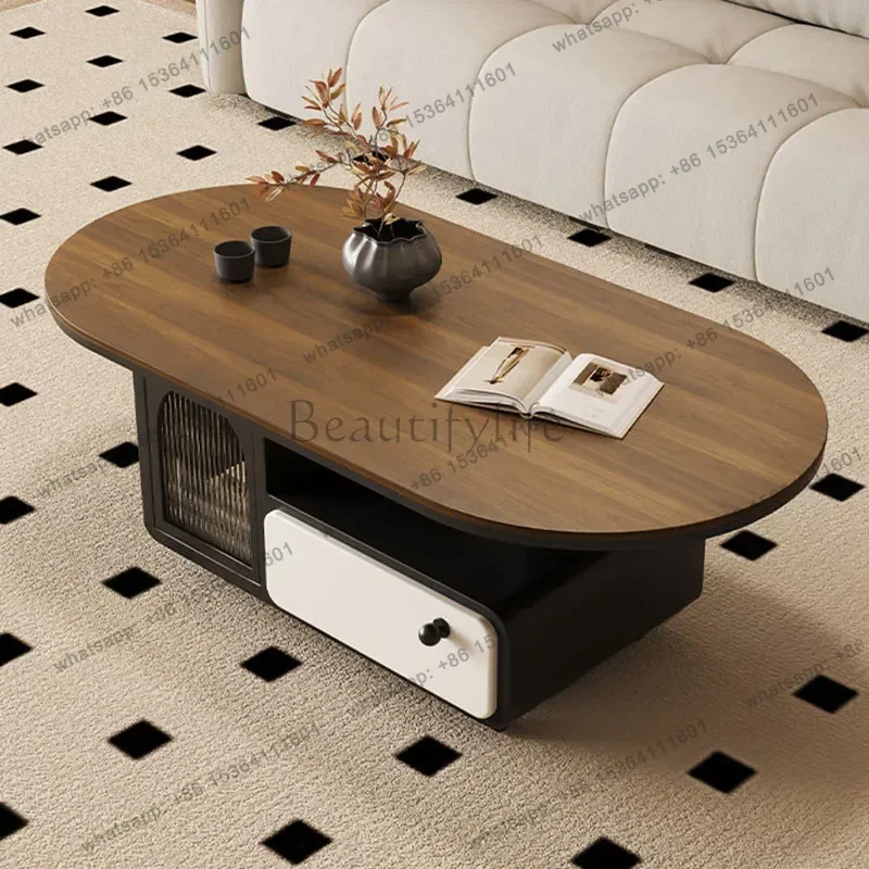 LD Drawers Writing  Dinner Moving Organizer Designer Kitchen Storage Coffee Table Living Room Meubles Home Furniture