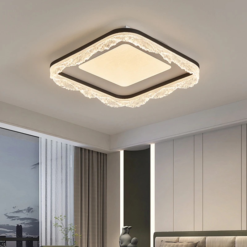Italian Luxury Ice Crack Ceiling Light High-end Sense Of Living Room Eye Protection Ceiling Lamp Indoor Lighting Decorative Lamp