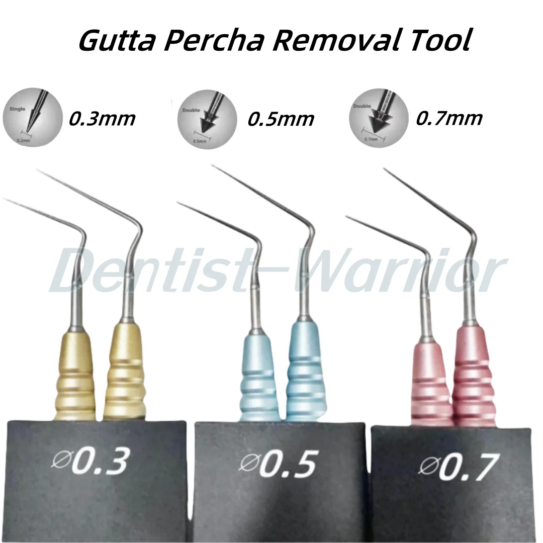Dental Gutta Percha Removal Tool Short/Long Dental Endo GPRS Root Tip Extractor GP Remover Tool ⌀0.3/5/7