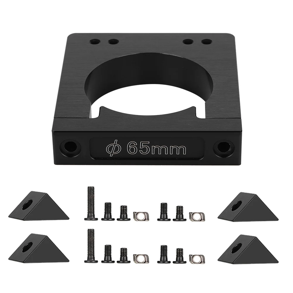 65mm Aluminum Oxide Shaft Spindle Motor Mount Kit for CNC Router Engraving Machine CNC Motor Bracket Spindle Motor Holder