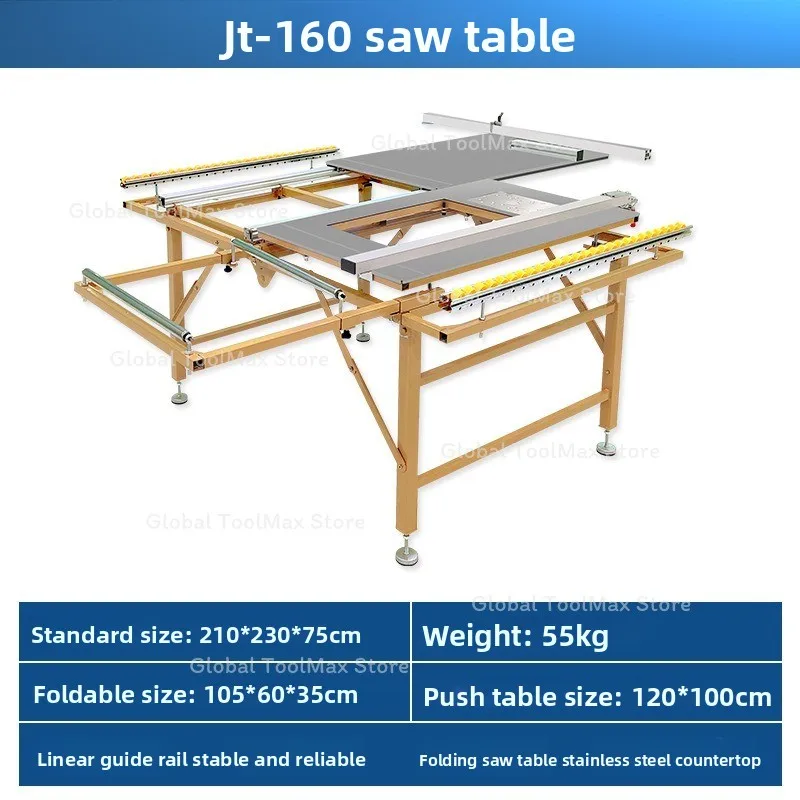 Customizable 100*120cm DIY Folding Saw Table Mini Woodworking Bench Multifunctional Portable Workbench for Woodworking