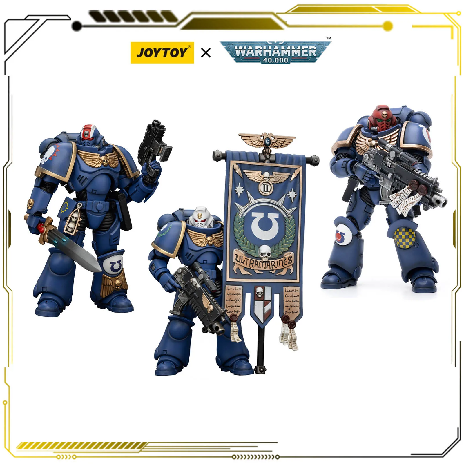 

JOYTOY Warhammer 40000 1/18 Ultramarines Heroes of the Chapter 12.1cm Action Figures Collectible Models Kids Toy Gift JT2498
