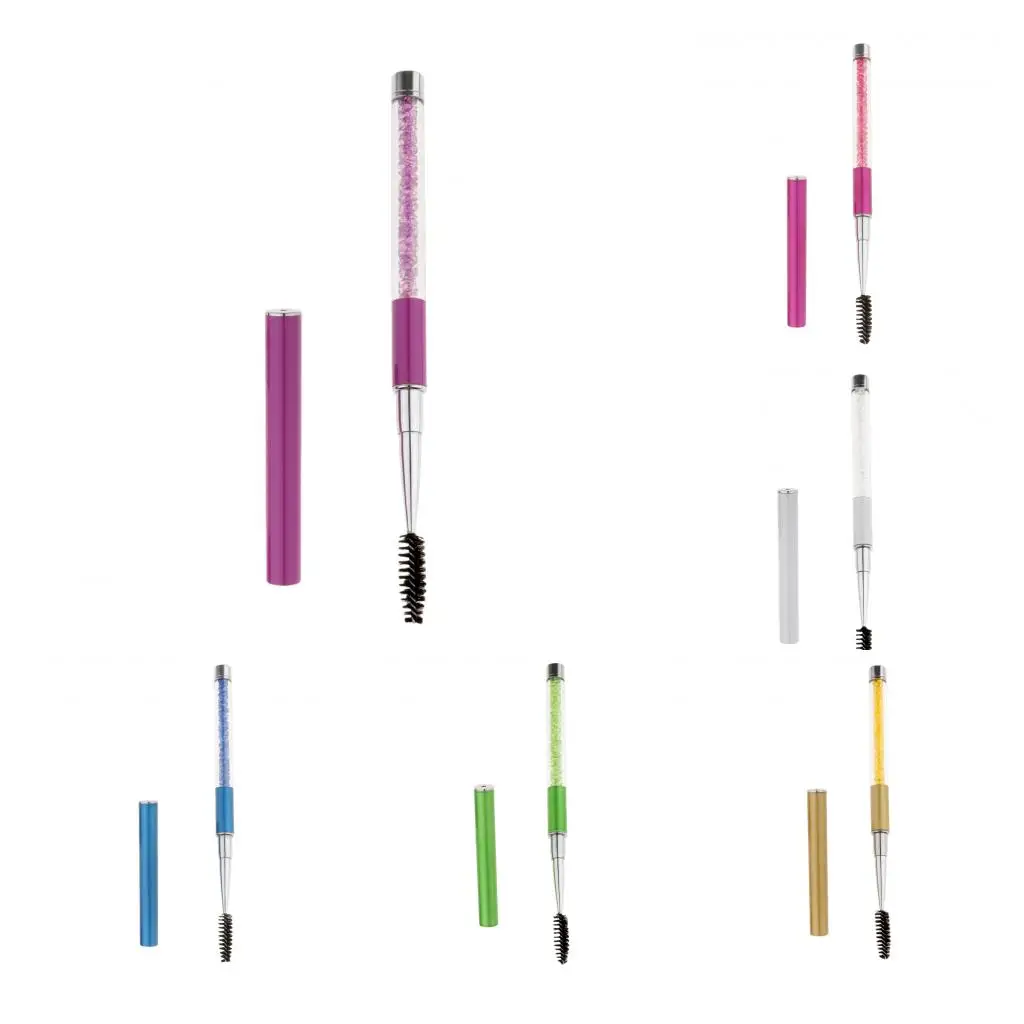 แปรงมาสคาร่าขนตาแบบนุ่ม แปรงแต่งหน้าแบบเกลียว ใช้ซ้ำได้ สำหรับจัดแต่งทรงคิ้วและดัดขนตา