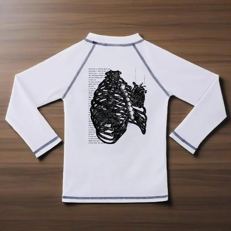 

Y2K Harajuku Streetwear Fashion Women Top Vintage Punk Chic Aesthetics Versatile Tee Gothic Creative Skull Pattern Print T-shirt