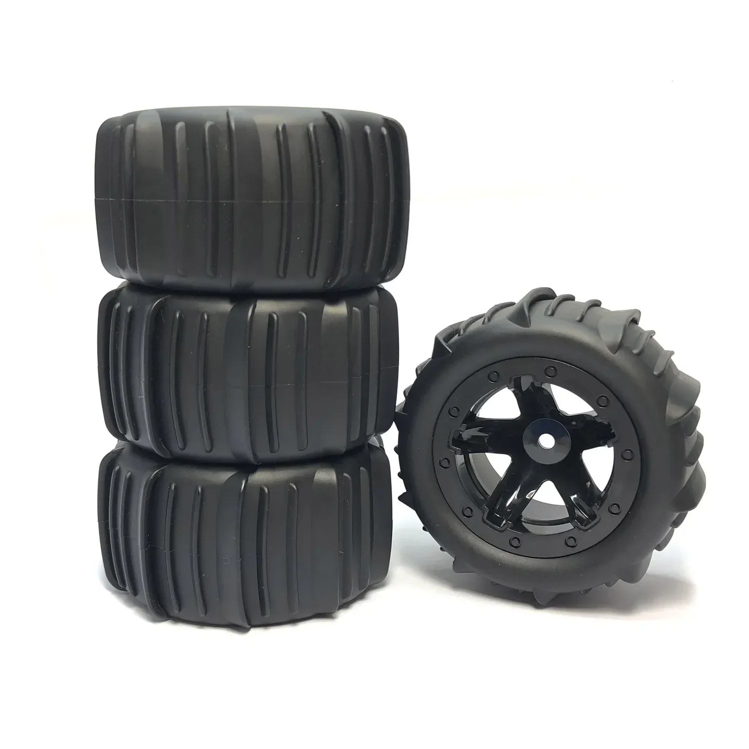 4Pcs 1/16 1/14 1/12 Snow Sand Tires Anti Slip Rubber Tyre for HBX MJX ZWN WPL Off-road Vehicle Smax 1625 Wltoys 144001 124018