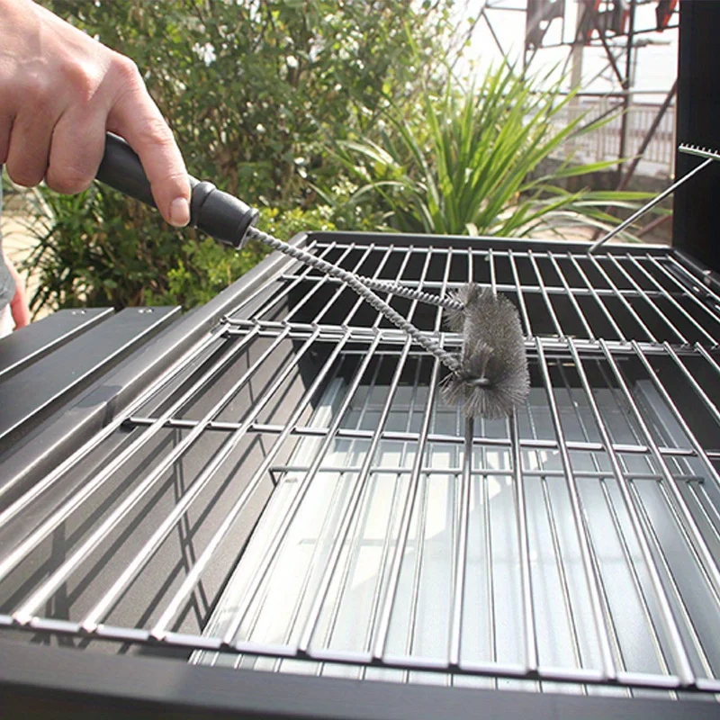 Premium Stainless Steel BBQ Grill Cleaning Brush - Durable, Rust-Resistant, Ergonomic Y-Shape for Deep Cleaning - Non-Stick