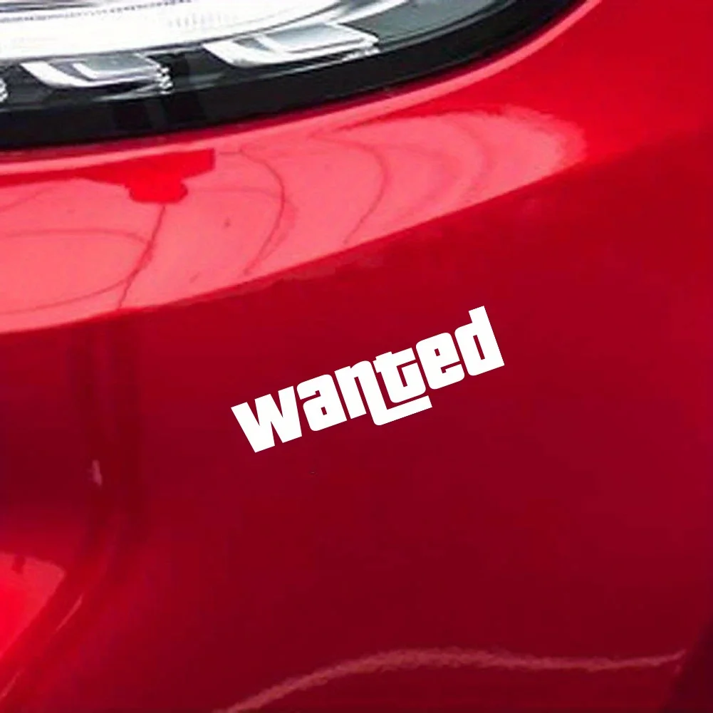 Fashion Windshield Wanted Car Window Sticker Auto Moto Safety Signs Car Decals Decoration Sticker