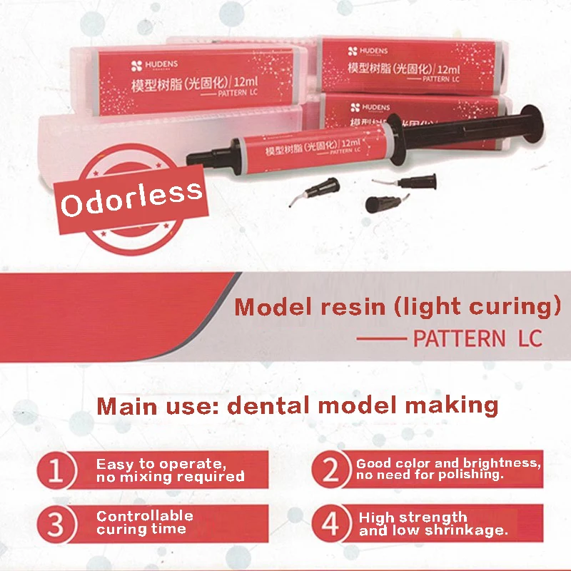 Dental Pattern Resin LC Flow Laboratory Material Modeling Light Curing Composite For Holding Abutment 12ml Bridge Implant Jig