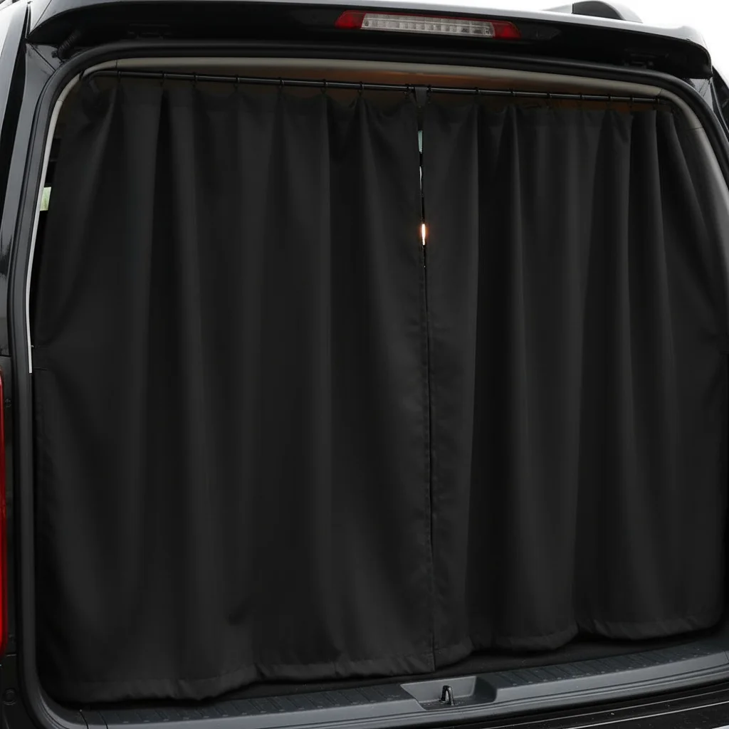 Image of Auto-Sichtschutzvorhänge Sonnenschutz Trennvorhang für Rücksitz Reise Schlaf Sichtschutz Verdunkelungsvorhang