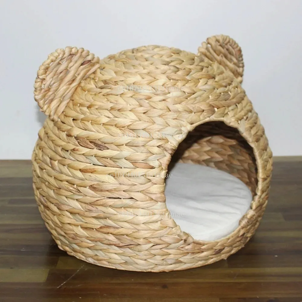 Small Pet House Material Metal Fiber Plastic, Hand-decorated Pet House, Waterproof  Warm  Foldable  Wear-resistant  Eco-friendly