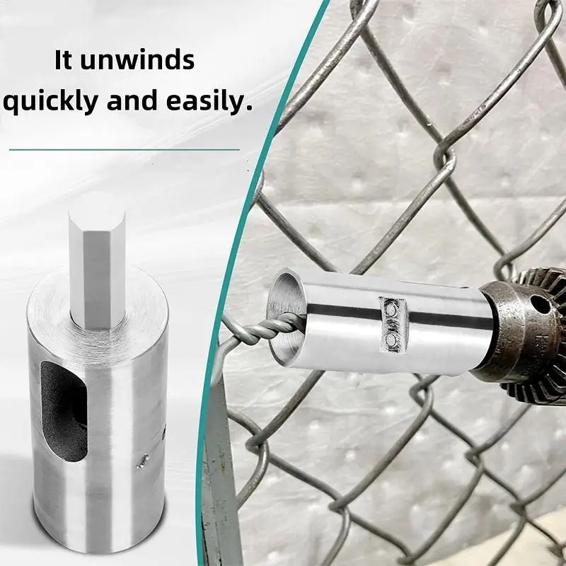 Tie Wire Twister Tools Iron Wire For Twist Ties Fixing Chain Link Fence Triangle Shank Drill Chuck Electrical Drill Tools 9/11