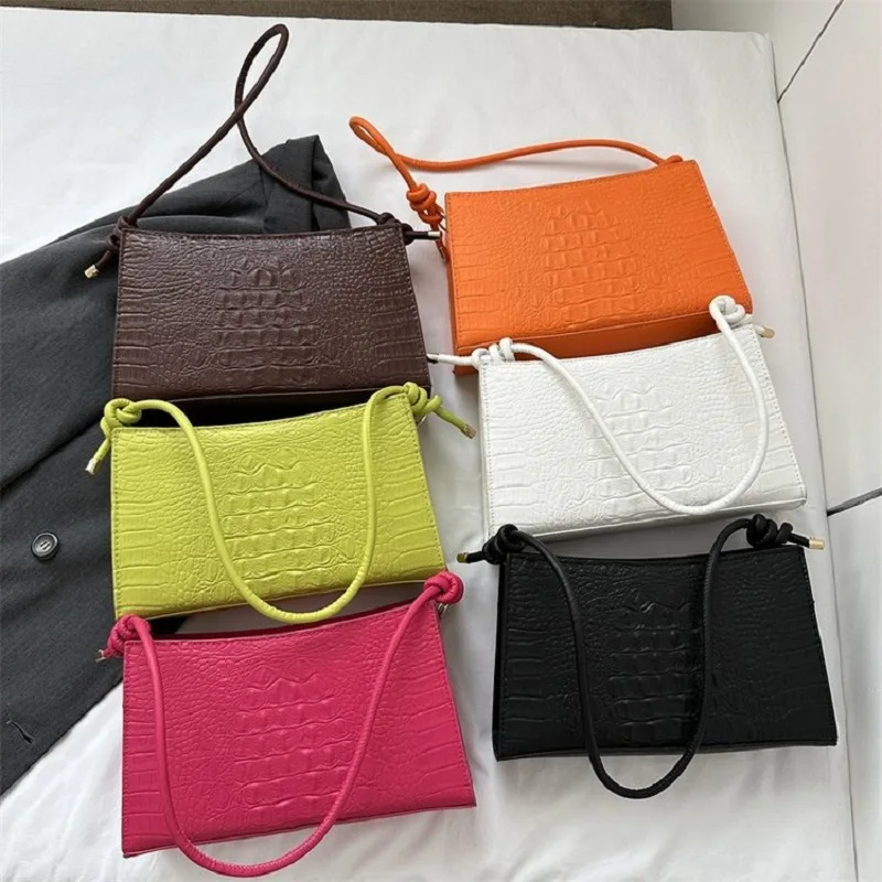 Fashion Women's Bag Retro Casual Totes Shoulder Bags Leather Solid Color Handbag