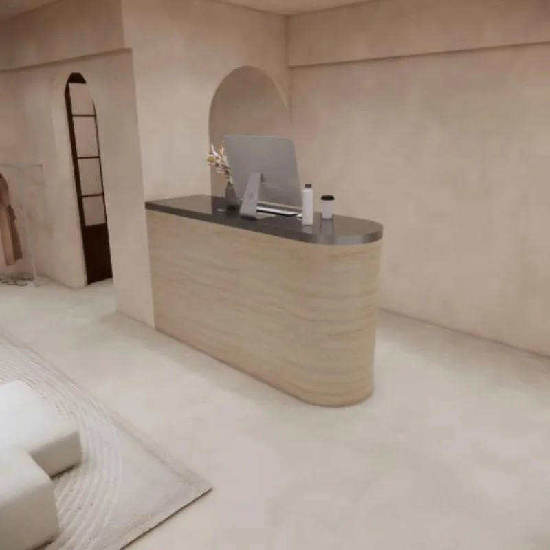 مكاتب الاستقبال الخشبية الصناعية أفضل المنظمون مكاتب استقبال المطاعم التنفيذي Nail Mostrador De Tienda الأثاث العصري