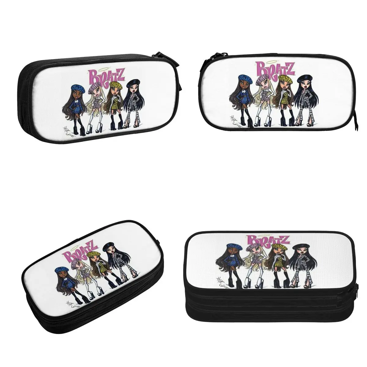 Bratz Rock Angelz Doll Pencil Cases Large Storage Pen Bags Pen Box Pencil Pouch For Boys Girls Students Stationery School Office