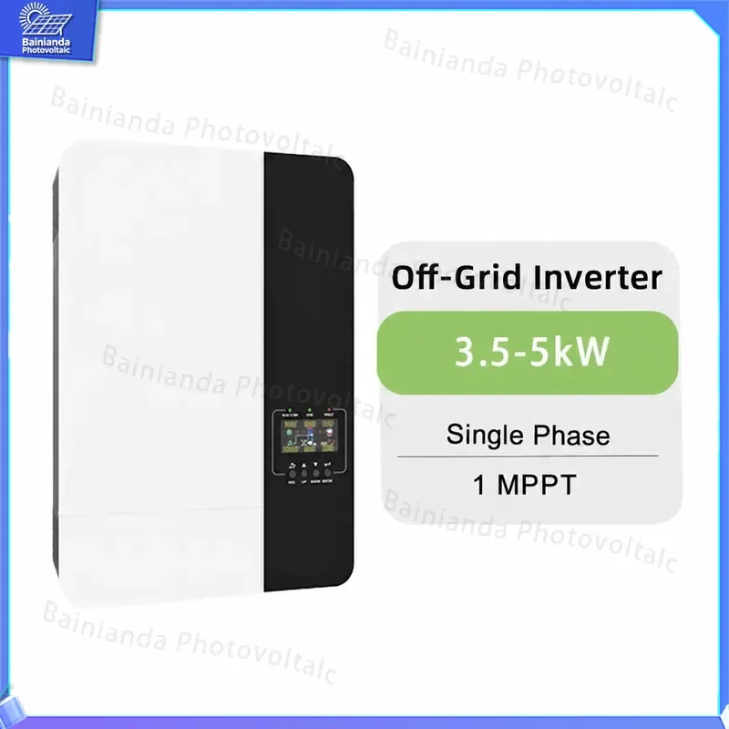 Off Grid Solar Inverter 3000W 5000W Single Phase Low Voltage PV Power Converter Hybrid System for Home Battery Storage Energy