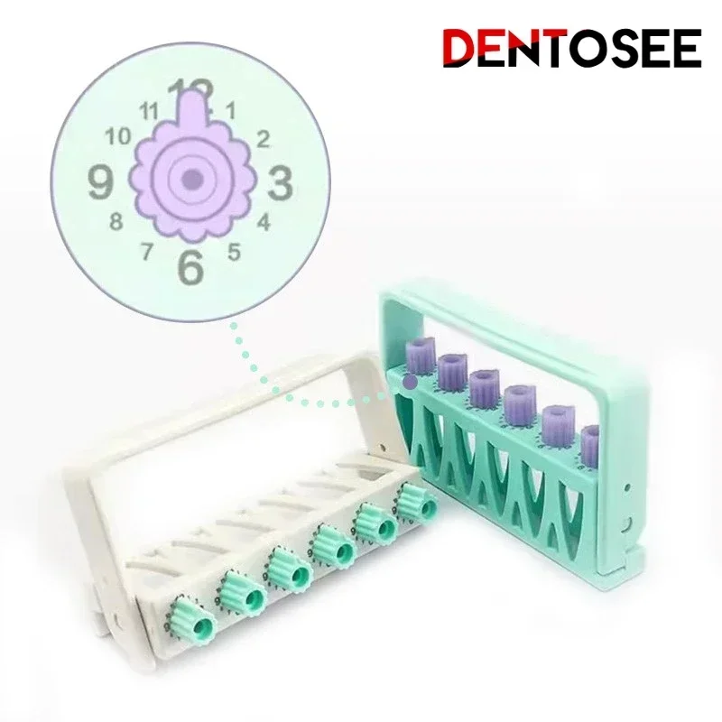 

6 Holes Dental Counting Root Canal File Sterilizing Rack Endo Files Holder Autoclavable Dental Instrument