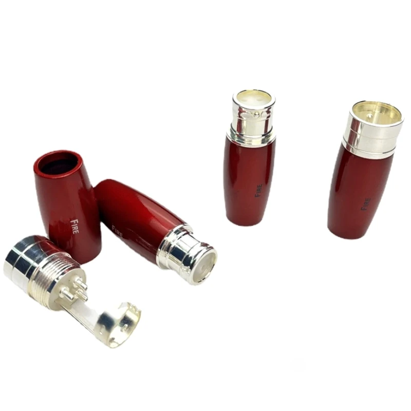 Hi-end Fire 3 Pins XLR Plug Male Female Silver Plated Red Copper HiFi Audio Adapter Balanced Cable Connector