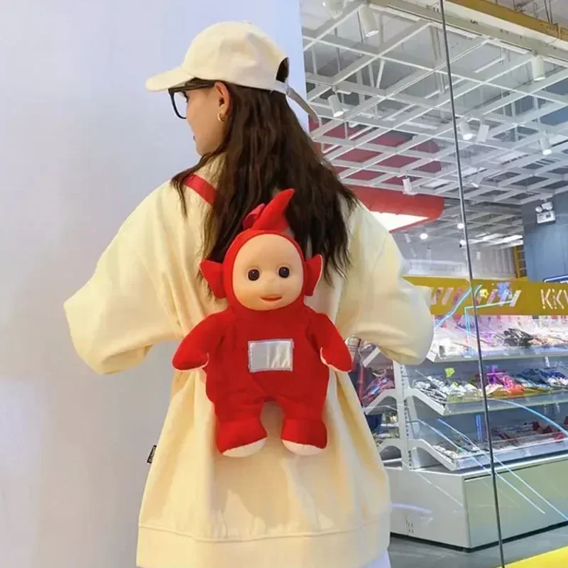 أنيمي The-Teletubbies تأثيري على ظهره لطيف الكرتون المحمولة سعة كبيرة Kawaii حقيبة كتف المدرسية هدية عيد ميلاد
