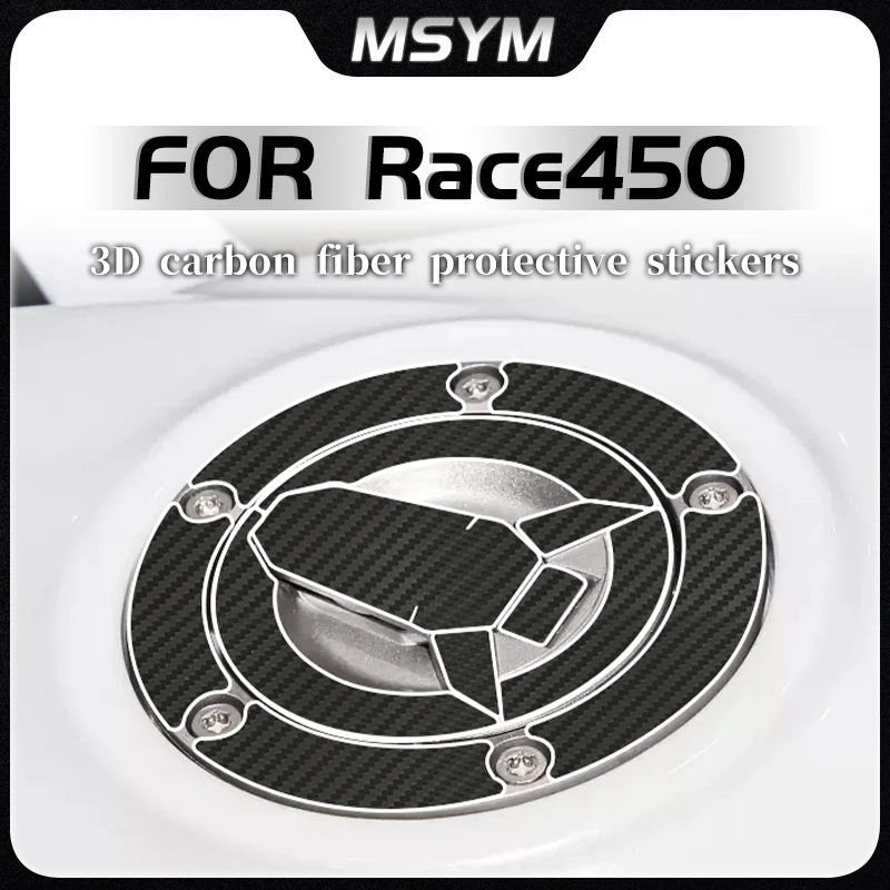 

Motorcycle 3D Carbon fiber stickers body film fuel tank protection stickers accessorie For QJMOTOR Race 450 Race450 race450
