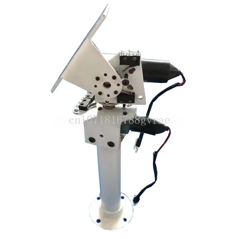 

Heavy load high torque all metal X-axis Y-axis worm gear reducer motor, DC dual axis gimbal solar tracking and monitoring robot