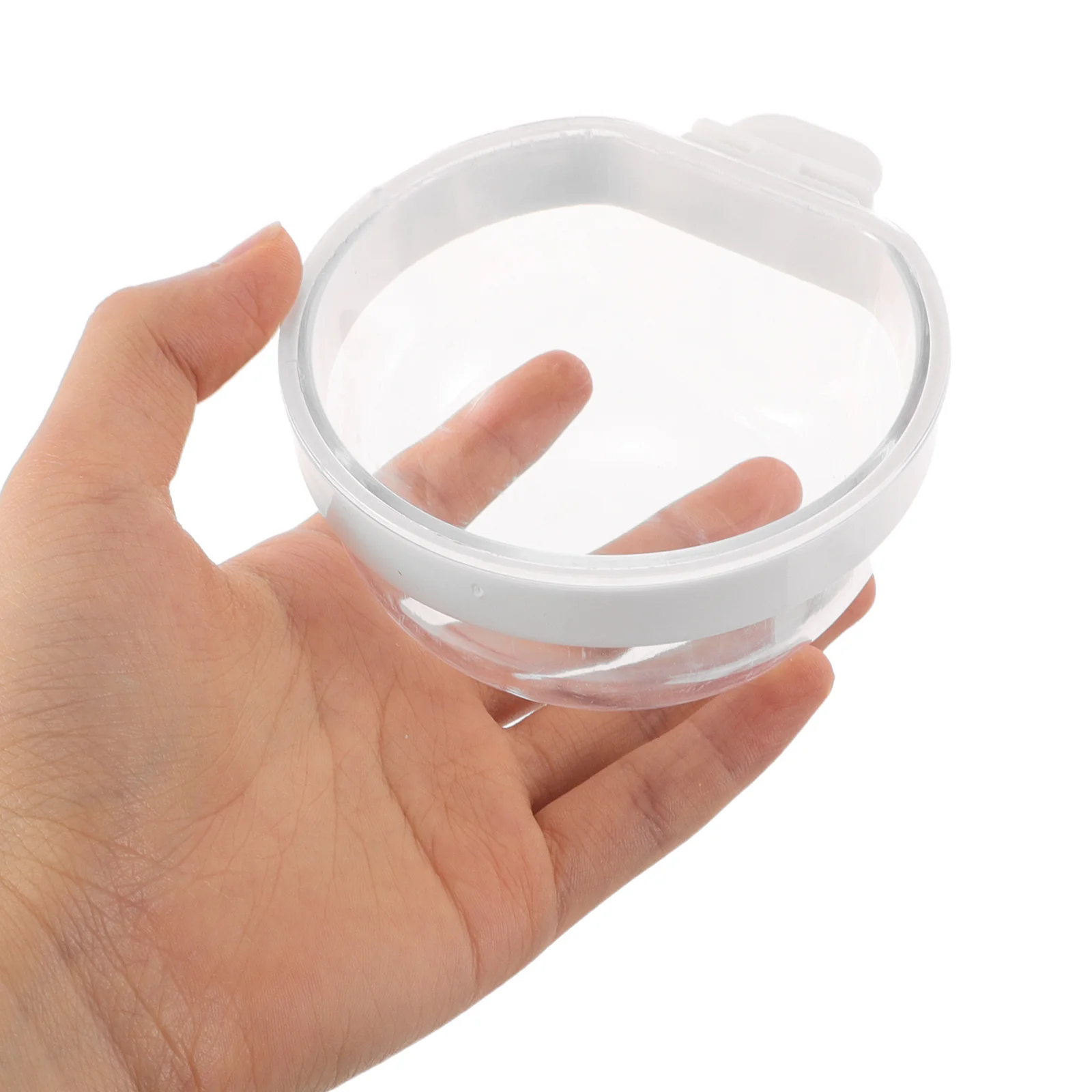 

4Pcs Parrot Feeder Transparent Detachable Hanging Bowls Spill Proof Bird Cage Water Food Cup for Small Birds Budgie Parakeet