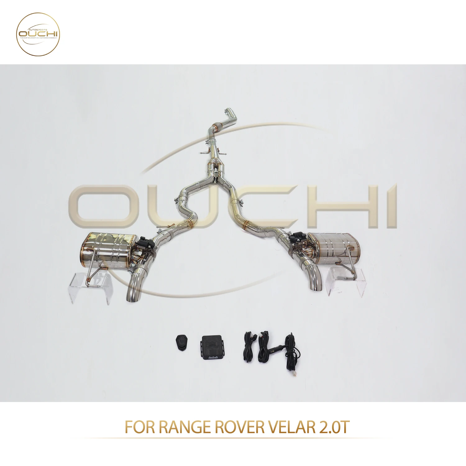

OUCHI Factory Direct Sales SS304 Catback for Range Rover Velar 2.0T Electronic Valves Exhaust Muffler Auto Parts