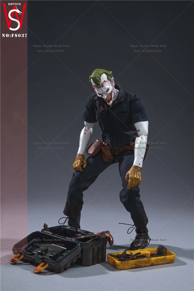 Limité FS037 1/6 échelle à collectionner horreur Clown figurine bande dessinée méchant délicat Mini 12 "ensemble complet SWTOYS Figurine modèle