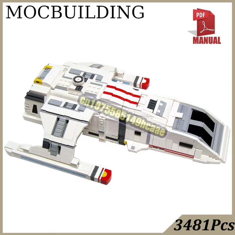 

Danube-class Runabouts Shuttlecraft, кирпичи, демонстрационная модель, MOC, строительные блоки, космический корабль, игрушки в подарок