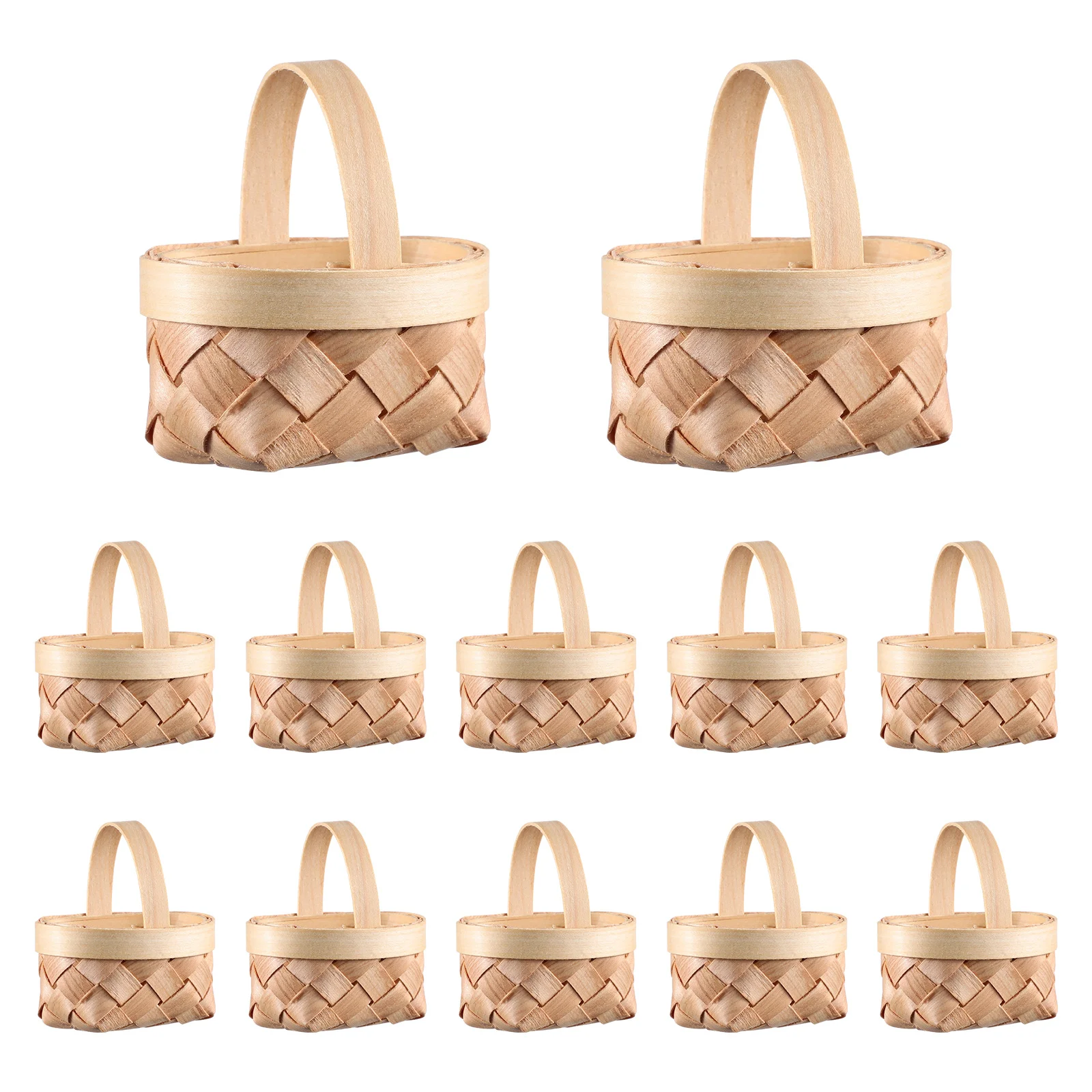 Woven Basket Small Baskets Mini Tote Tiny Party Favors Gift Toy House Decorative Supplies The Weaving Handheld