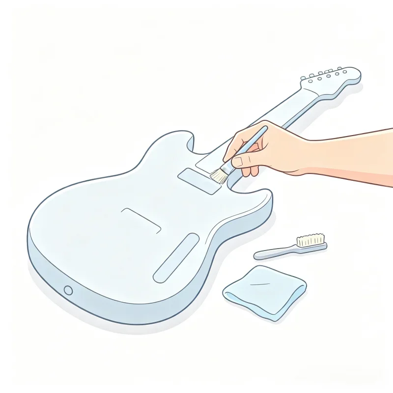 LPO Electric Guitar Milk White Double-layer White Border Gold-plated Hardware Rosewood Neck Black Guard HH Pickup Free Shipping