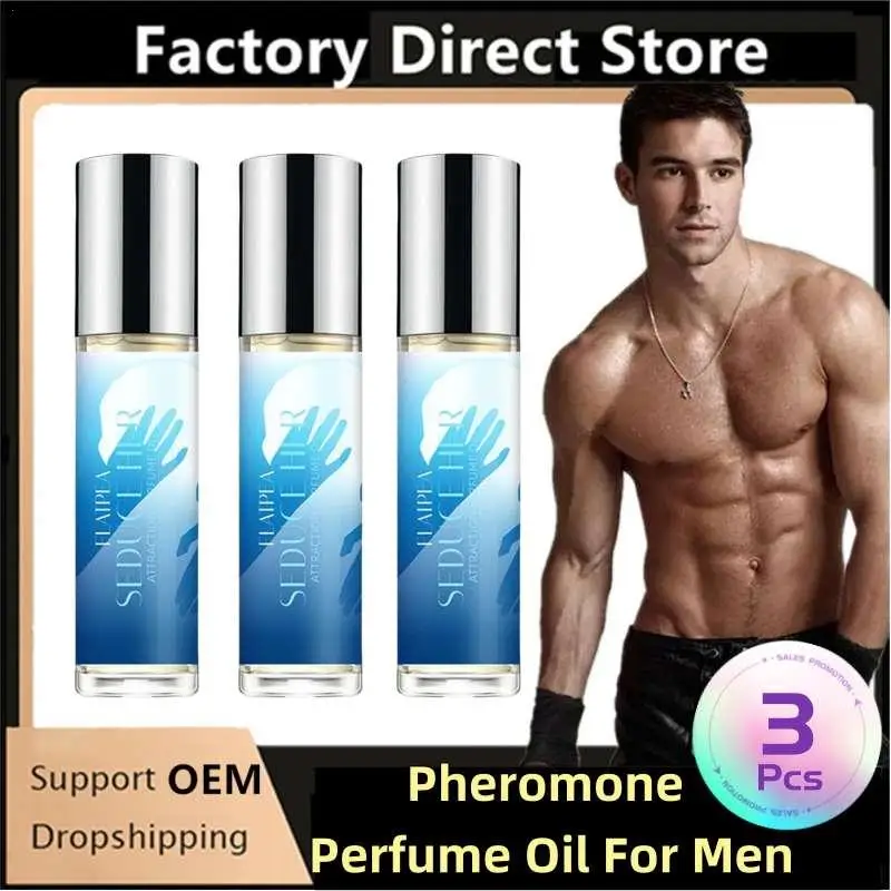 

3Pcs 10ml Pheromone Perfume Pheromone For Men And Women Long Acting Perfume Oil Body Essential Oil Perfume Elastic Oil