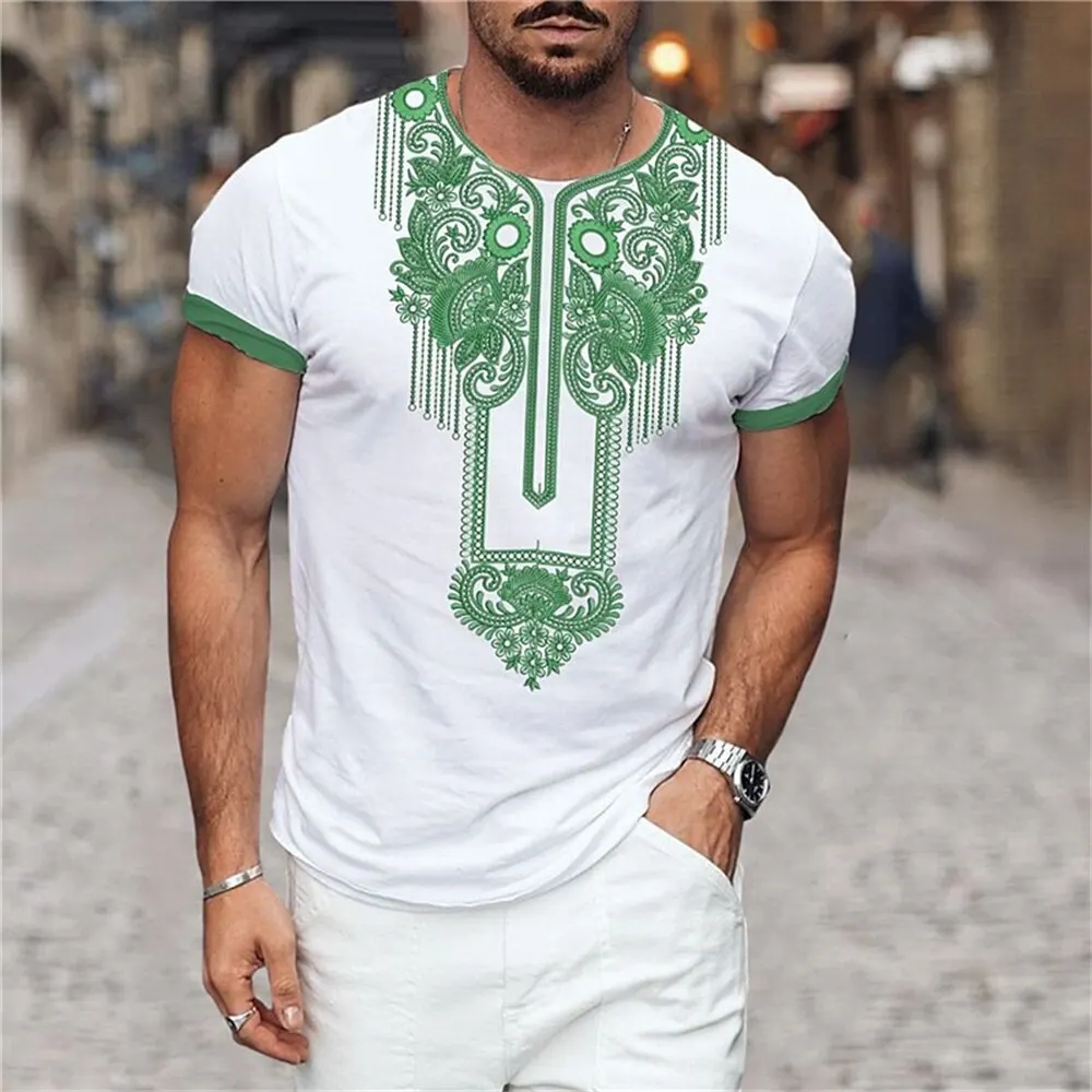 Africa Ethnic T-Shirts African Dashiki 3D Printed Men Women Fashion Streetwear Oversized Short Sleeve T Shirt Tees Tops Clothing