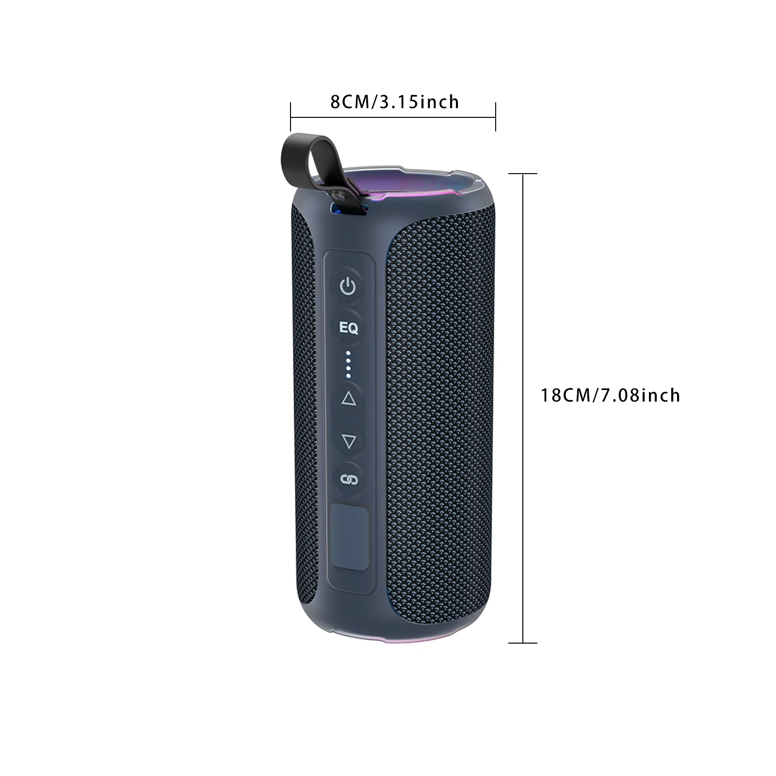 مكبرات صوت عالية 40 وات من Ortizan - مقاومة للماء IPX7، مكبر صوت ستيريو لاسلكي محمول، إقران مزدوج، جهير عميق، ضوء LED #6