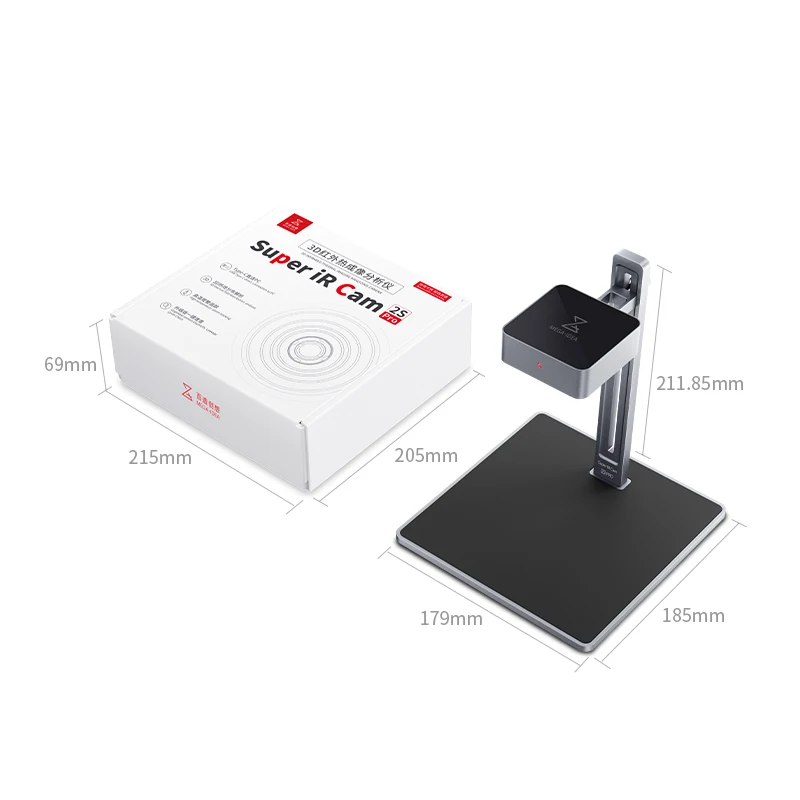 Qianli MEGAIDEA-Super IR Cam 2S Pro, PCB 3D, curto-circuito, placa-mãe de diagnóstico rápido, imagem térmica infravermelha, analisando a câmera