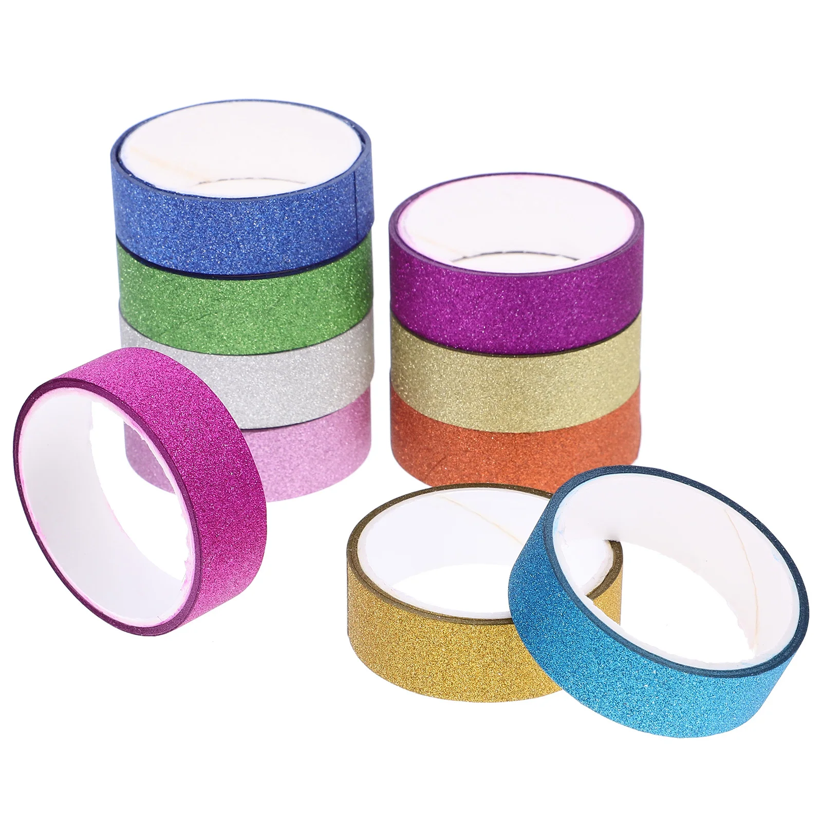 10 لفات من شريط اشي اللامع، شريط لاصق رائع لتزيين دفتر القصاصات بنفسك #6