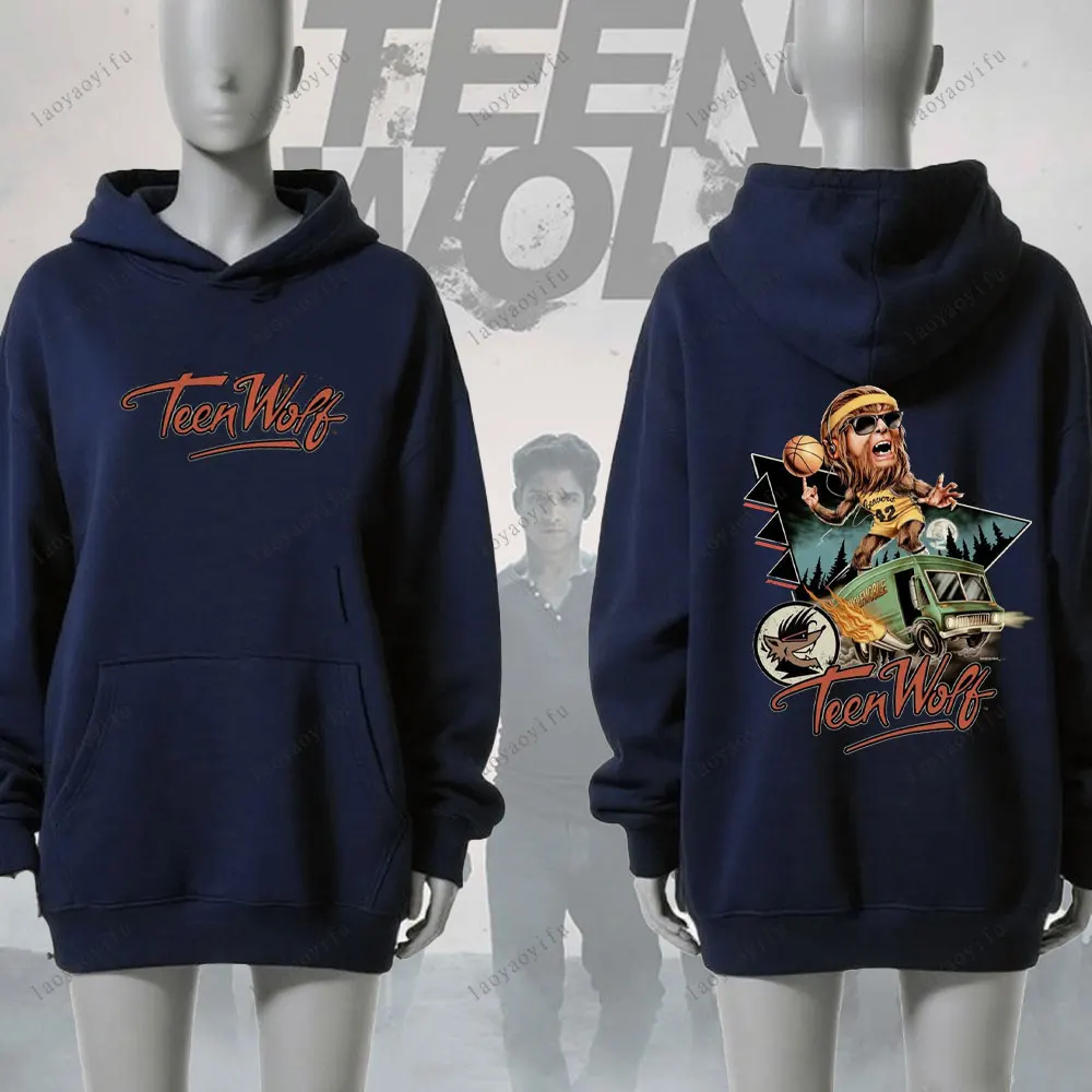 في سن المراهقة وولف هوديي الرجال البلوز الجدة تتجه الملابس الخريف والشتاء الدفء رياضية الشارع أزياء رياضية