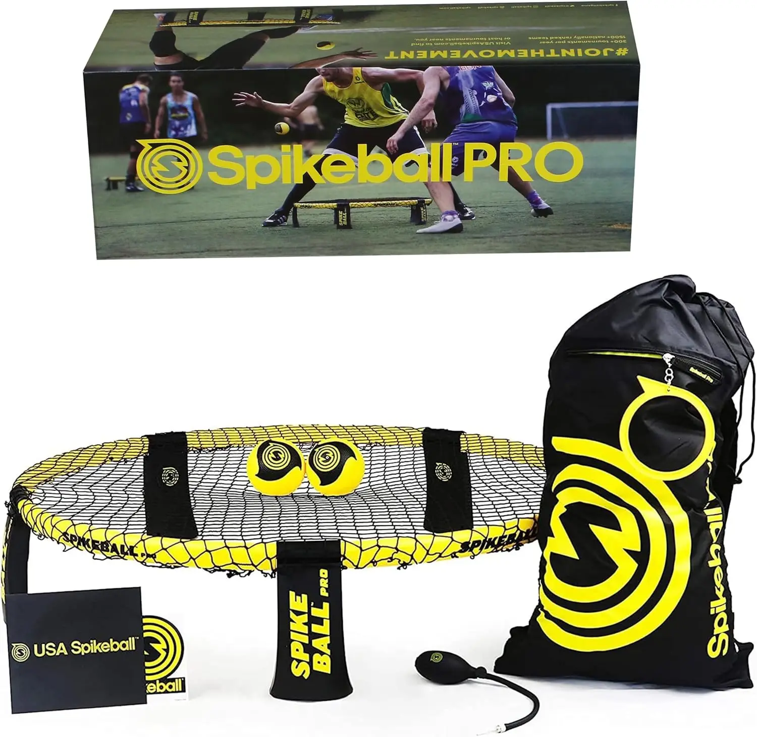 

Kit (Tournament Edition) - Includes Upgraded Stronger Playing Net, New Balls Designed to Add Spin, Portable Ball Pump Gauge