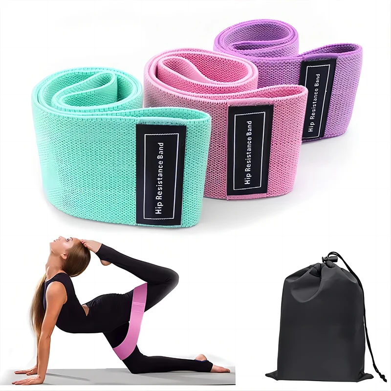 Elastic Bands Fitness Resistance Bands Yoga Pilates Hip Circle Expander Bands Gym Training Home Workout Equipment