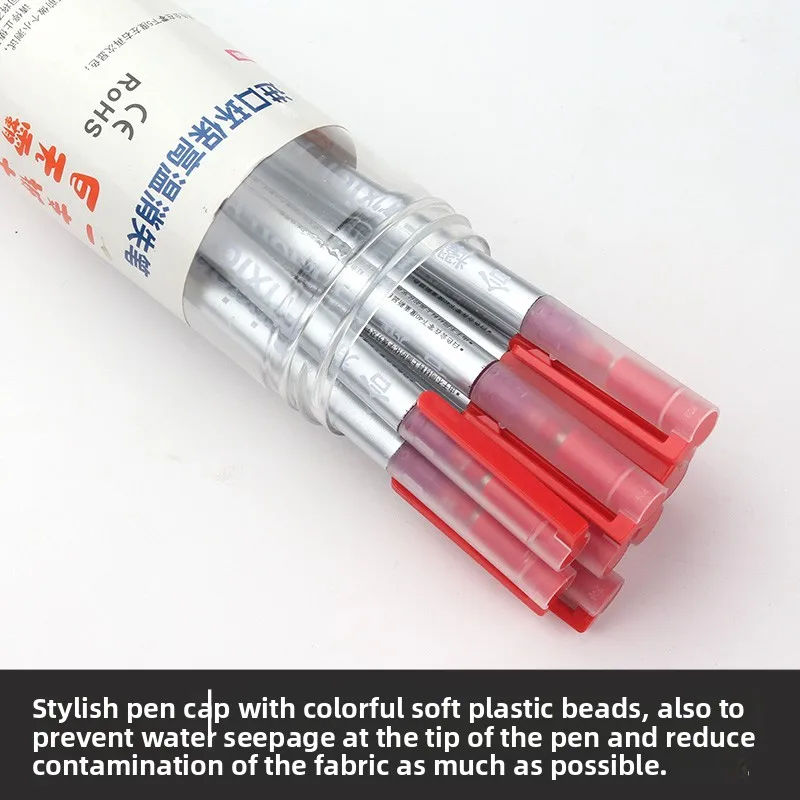 

Heat Vaniing Marker Pen for Fabric And Leather Water Soluble Color Core Thiened Disappearing Pen Sewing DIY Tools