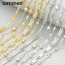 GUFEATHER,1m/lot,C427,chain,18k gold rhodium plated,copper,nickel free,hand made,charms,jewelry making,diy bracelet necklace